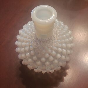 Vintage Hobnail Milk Glass Vase